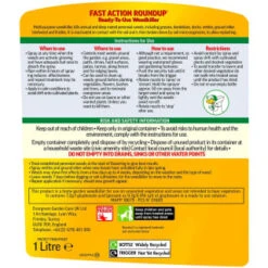 B&M Roundup Weedkiller Spray Gun 1L -Green Joy Store 142685 round up fast action weedkiller spray gun 1l 2