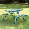 B&M 4 Seat Folding Picnic Table 1 B&M 4 Seat Folding Picnic Table -Green Joy Store 254153 camping table1