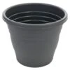 B&M Ascot Round Planter 30cm - Black -Green Joy Store 278282 ascot round planter black 30cm