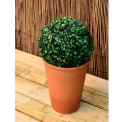 Solar Powered Topiary Ball - White LED 28cm 7 Solar Powered Topiary Ball - White LED 28cm -Green Joy Store 3069331 hanging topiary night edit1