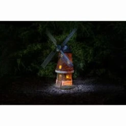 B&M Solar Powered Light & Motion Windmill -Green Joy Store 307136 solar powered light up windmill brick