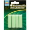 B&M Rechargeable Solar Batteries 4pk -Green Joy Store 318944 4 rechargeable solar batteries1