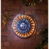 Solar Powered Metal Sun Wall Art -Green Joy Store 319213 solar wall art1