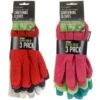 B&M Rolson Gardening Gloves 3pk -Green Joy Store 330111 rolson gardening gloves 3pk main1