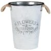 B&M Galvanised Flowers & Garden Bucket -Green Joy Store 331385 flowers and garden galvanised tall bucket 2