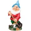 B&M Garden Gnome With Hoe -Green Joy Store 331446 garden gnome with hoe1