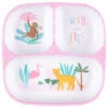 B&M Little Safari Small Kids Platter - Pink -Green Joy Store 334213 small kids platter girls