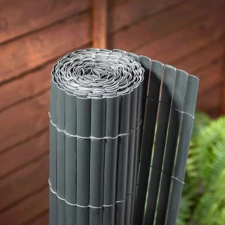 B&M Artificial Bamboo Cane Screening 4 X 1m - Grey 4 B&M Artificial Bamboo Cane Screening 4 X 1m - Grey - Image 2