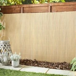 Green Joy Store 32 Artificial Bamboo Screening 4 X 1m - Natural