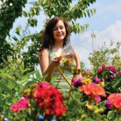 B&M Hozelock Quick Connect Nose Nozzle & Hose Connector 2pk -Green Joy Store 344425 hozelock hose nozzle and waterstop connector