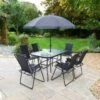 Milano Patio Set 8pc -Green Joy Store 353311 milano basic 8pc garden patio set 6 seats