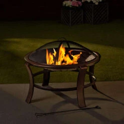 B&M Tuscany Bronze Effect Fire Pit