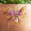 B&M Glitter Plant Pot Hook - Pink Butterfly -Green Joy Store 353658 glitter butterfly pink