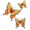 B&M Butterflies Wall Art 3pk - Orange -Green Joy Store 353687 3pk butterflies wall art orange 2