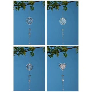 B&M 3D Shiny Spiral Wind Spinner With Crystals - Dragonfly 4 B&M 3D Shiny Spiral Wind Spinner With Crystals - Dragonfly - Image 2