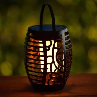Morocco Flame Effect Solar Lantern 3 Morocco Flame Effect Solar Lantern