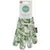Easy Grip Gardening Glove - Dark Green -Green Joy Store 353858 easy grip gardening glove green floral