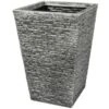 B&M Square Planter - Slate Effect 45cm 2 B&M Square Planter - Slate Effect 45cm -Green Joy Store 365324 slate planter tall 45cm