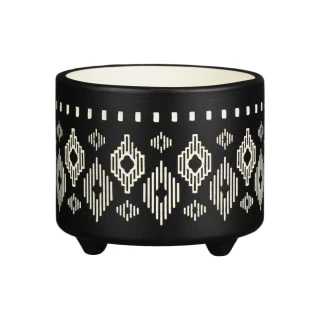 B&M Urban Eden Embossed Footed Planters 3pk - Black 6 B&M Urban Eden Embossed Footed Planters 3pk - Black - Image 4