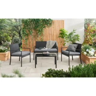 Bali Rattan Patio Set 4pc 3 Bali Rattan Patio Set 4pc