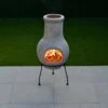 Rimini Clay Chiminea 70cm -Green Joy Store 366760 70cm clay chiminea