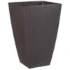 B&M Rattan Effect Planter 55m - Brown 1 B&M Rattan Effect Planter 55m - Brown -Green Joy Store 369862 brown rattan effect planter 55cm