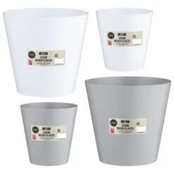 Indoor Planter 21cm - Grey 7 Indoor Planter 21cm - Grey -Green Joy Store 369890 369891 369892 369893 21cm indoor planter grey