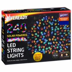 Eveready Solar Powered LED String Lights 240pk - Multicolour 6 Eveready Solar Powered LED String Lights 240pk - Multicolour -Green Joy Store 379220 240pk eveready led string lights multicolour 2