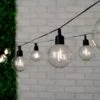 Edison Style Light Bulb String Lights 10pk -Green Joy Store 379264 botanical garden 10 solar powered xl bulb string lights warm white led