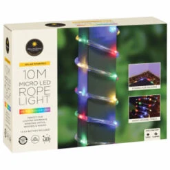 Solar Powered 10m Micro LED Rope Light - Multicolour 12 Solar Powered 10m Micro LED Rope Light - Multicolour -Green Joy Store 379269 mason and jones 10m micro led rope lights multicolour 4