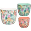 B&M Superbloom Sun Ceramic Plant Pots 3pk - Floral 2 B&M Superbloom Sun Ceramic Plant Pots 3pk - Floral -Green Joy Store 379332 3pk superbloom ceramic plant pots floral