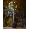 Solar Powered Topiary Tree - White LED 70cm -Green Joy Store 379348 70cm solar powered topiary tree 30 cool white leds 4