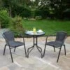 B&M Bali 3 Piece Bistro Set -Green Joy Store 379355 bali 3 piece bistro set