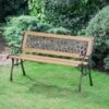 B&M Verona Wooden Garden Bench -Green Joy Store 379386 verona woodenbench