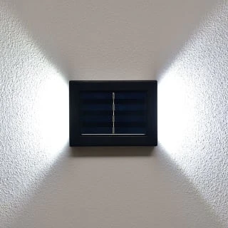 Solar Powered Up/Down Wall Light - White LED 4pk 5 Solar Powered Up/Down Wall Light - White LED 4pk - Image 3