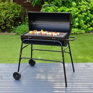 B&M Large Family Drum Barbeque With Lid 3 B&M Large Family Drum Barbeque With Lid