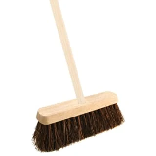 B&M Wide Bassine Wooden Yard Broom 3 B&M Wide Bassine Wooden Yard Broom