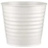 B&M Ribbed Matt Tin Planter - Cream -Green Joy Store 379770 simply garden ribbed tin planter white