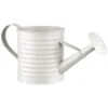 B&M Ribbed Matt Watering Can - Cream -Green Joy Store 379772 simply garden ribbed tin watering can white