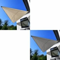 Sail Shade 3m - Cream -Green Joy Store 379775 379776 3m sun shelter 3m main