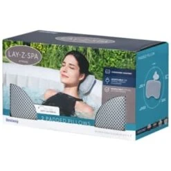 Lay-z Spa Lay-Z-Spa Padded Pillow 2pk -Green Joy Store 379801 lay z spa 2 pack padded pillow 2
