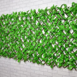 Bloom Solar Powered Expanding Artificial Leaf Trellis 200 X 100cm -Green Joy Store 379978 expanding leafy trellis 100 leds 2x1m