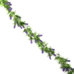 B&M Artificial Lavender Garland 180cm 8 B&M Artificial Lavender Garland 180cm -Green Joy Store 379985 180cm artificial lavender garland