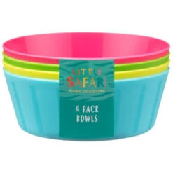 B&M Little Safari Picnic Bowls 4pk