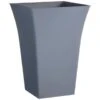 Tall Modern Planter 45cm - Grey -Green Joy Store 383551 45cm grey tall modern planter