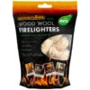 B&M Quickflame Wood Wool Firelighters -Green Joy Store 383920 quickflame wood wool firelighters