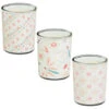B&M Boho Garden Mini Printed Candles 3pk -Green Joy Store 392778 3pk mini printed candles