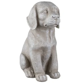 B&M Sitting Dog Garden Ornament 3 B&M Sitting Dog Garden Ornament
