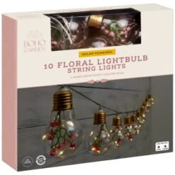 10 Solar Floral Lightbulb String Lights -Green Joy Store 392903 10 solar floral lightbulb string lights 21