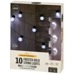 10 Solar Frosted Bulb String Lights -Green Joy Store 392909 10 solar frosted bulb string lights 21